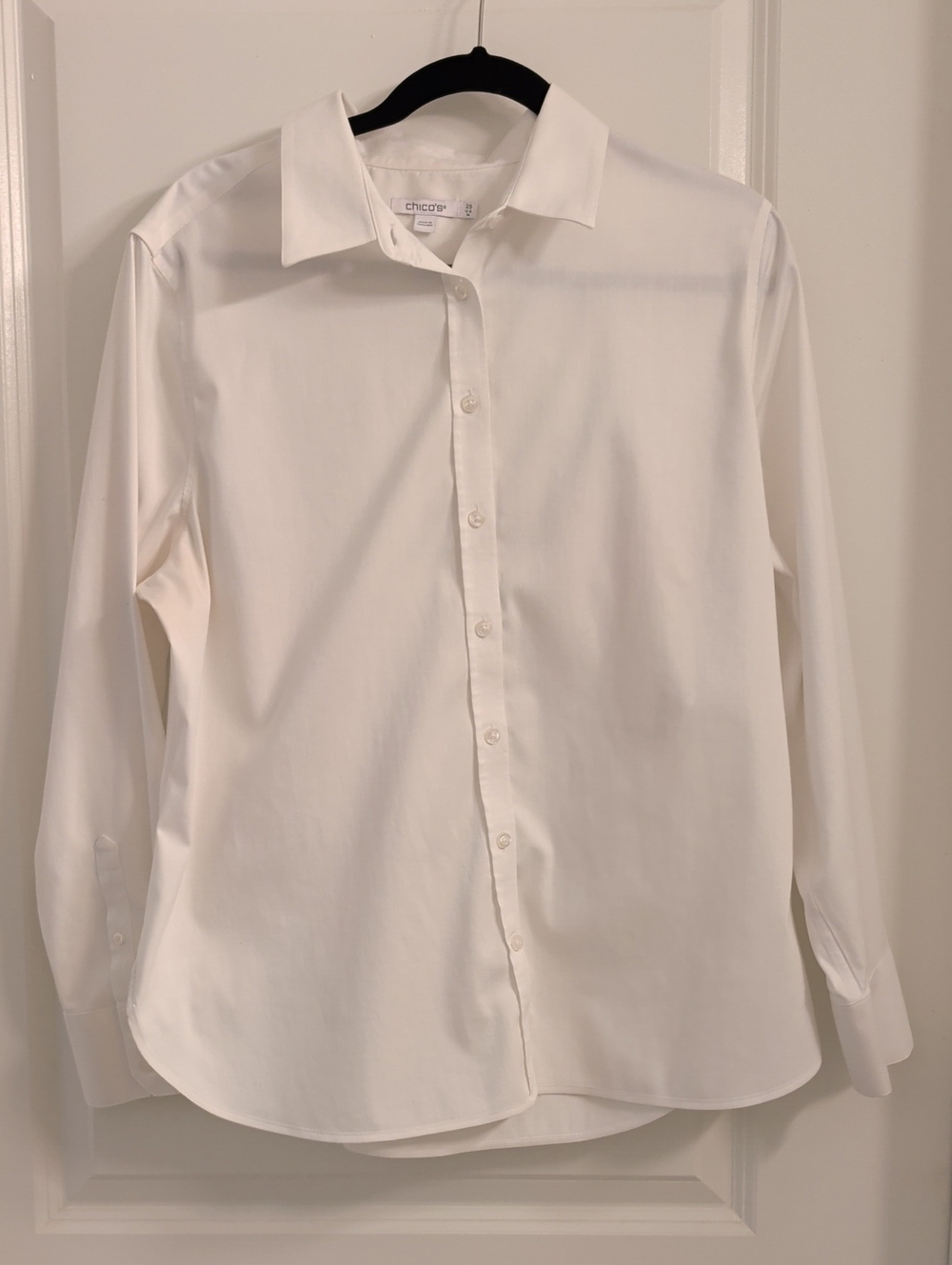Chico's White Button-Down Women's Shirt